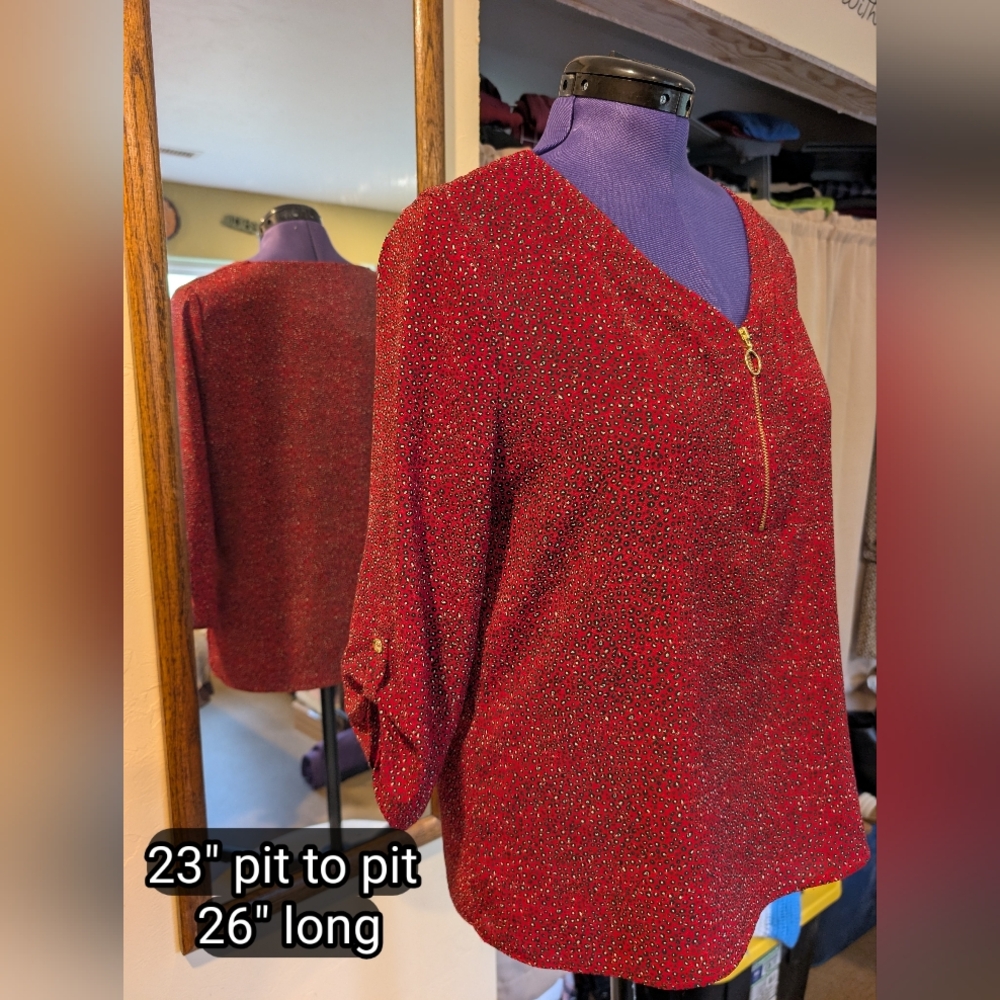 Cure Brand Women's Red Blouse